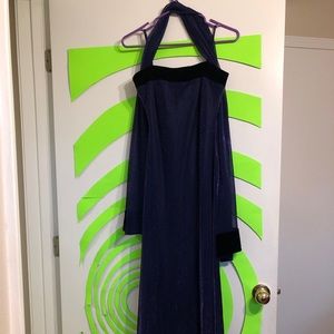 Purple sparkly prom dress